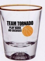 1.5 Oz. Basketball Sport Bottom Shot Glass