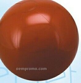 16" Inflatable Solid Brown Beach Ball