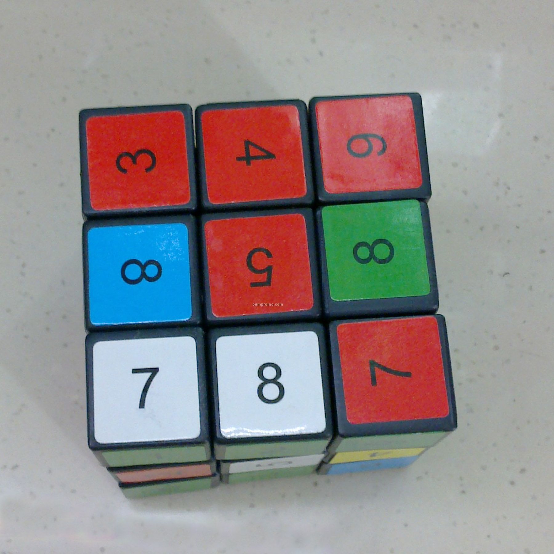 Magic Cube Puzzle With Numbers