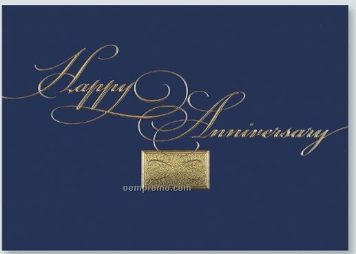Regal Anniversary Card W/ Lined Envelope