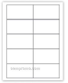 Blank 10-up Laser Label Sheets (2"X3.5")