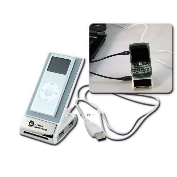 Cell Phone/Mp3 Holder W/ Data Ports
