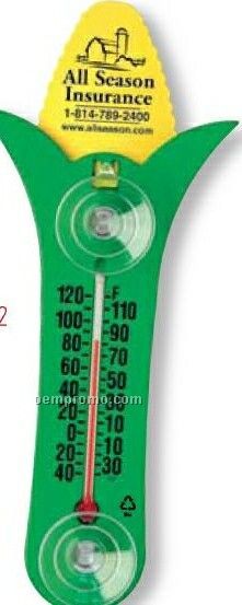 Corn Indoor/ Outdoor Thermometer W/ Suction Cups