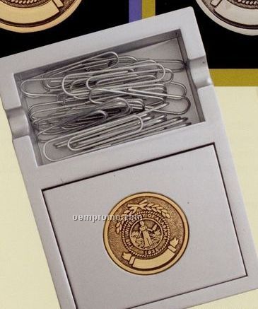 Identity Series Paper Clip Holder W/ Medallion