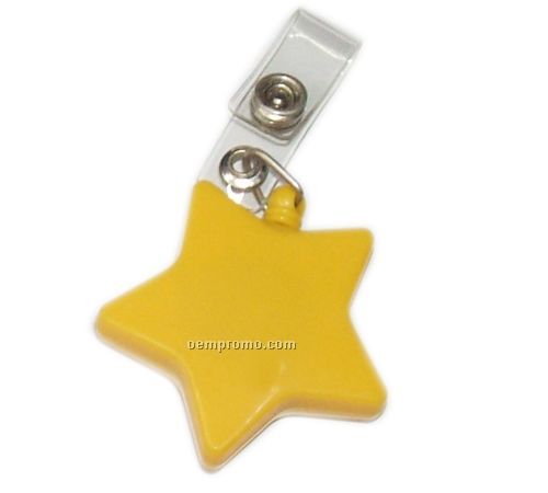 Retractable Badge Holder - Star