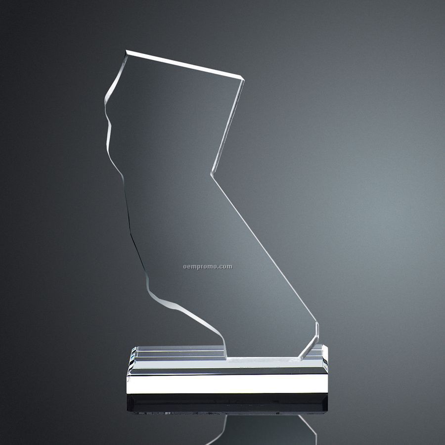 11"X6"X2" California Shape Award