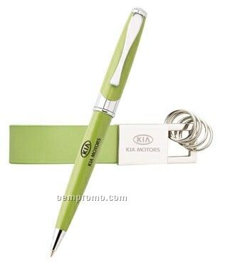 Colorplay 2 Piece Gift Set With Maxine Pen & Leather Keyring