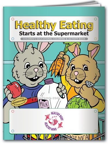 Fun Pack Coloring Book W/Crayons - Healthy Eating Starts At The Supermarket