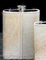 Stainless Steel Honey Hide Leather Flask (8 Oz.)
