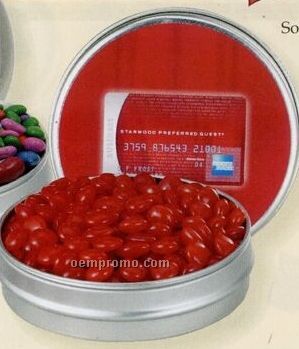 White Mints Or Red Hots In Round Tin (3 1/8