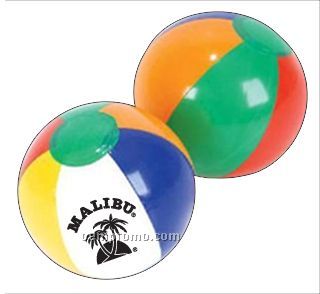 20" Inflatable Beach Ball - Multi Colored