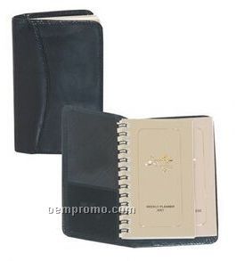 Burgundy Italian Leather Mini Planner