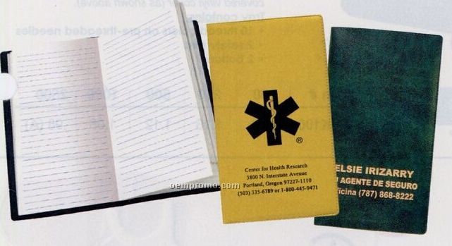 Pocket Telephone & Address Book W/ Standard Vinyl Cover