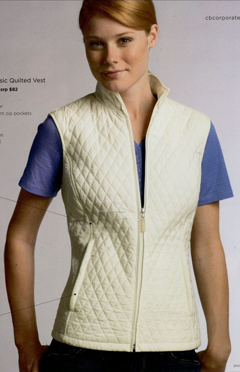 Ladies Classic Quilted Vest (S-3xl)