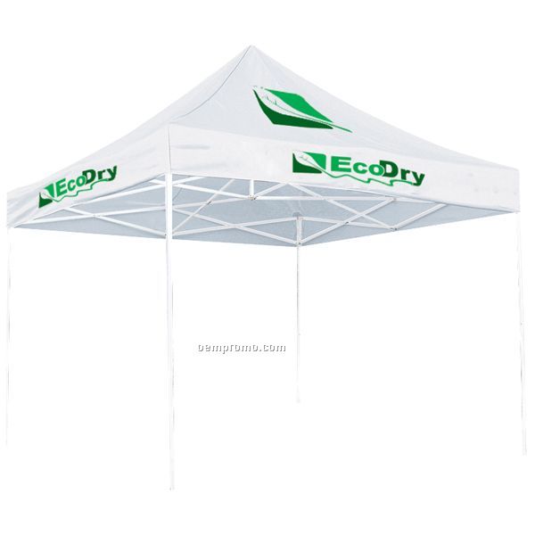 10' Square Tent W/ Full Color Thermal Imprint In 3 Location