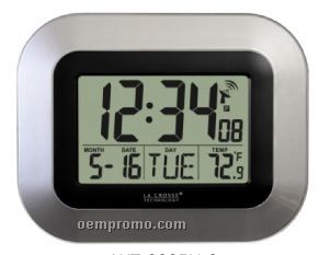Atomic Desk Clock W/12 Time Zones In Temperature