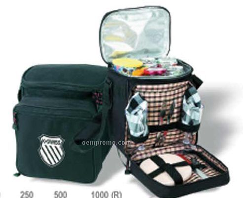 Deluxe Polyester Picnic Cooler For 2