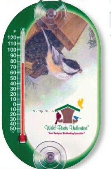 Panorama Indoor/ Outdoor Thermometer W/ Suction Cups (Full Color)