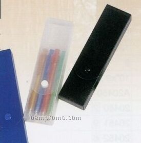 staples pencil box translucent