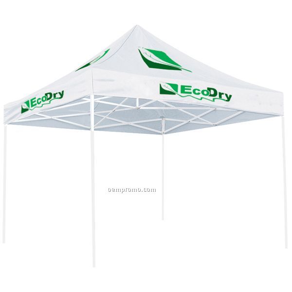 10' Square Tent W/ Full Color Thermal Imprint In 4 Location