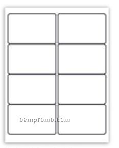 Blank 8-up Laser Label Sheets (2.5"X4")