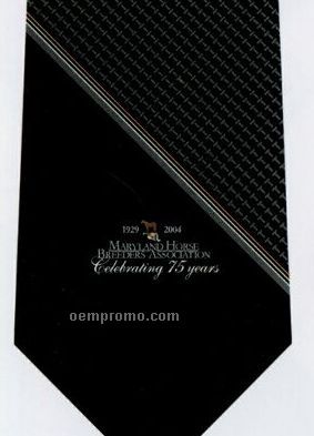 Custom Logo Printed Silk Tie - Pattern Style E