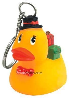 Rubber Gift Duck Key Chain