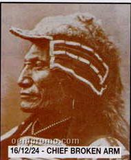 11"X14" Early American Tin Type Print - Chief Broken Arm