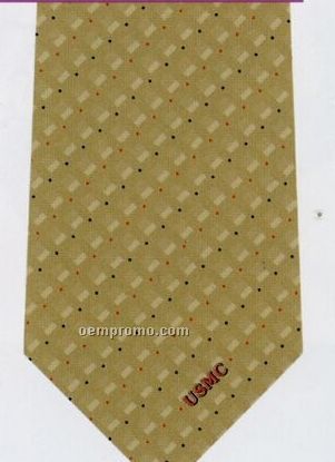 Custom Logo Printed Silk Tie - Pattern Style F