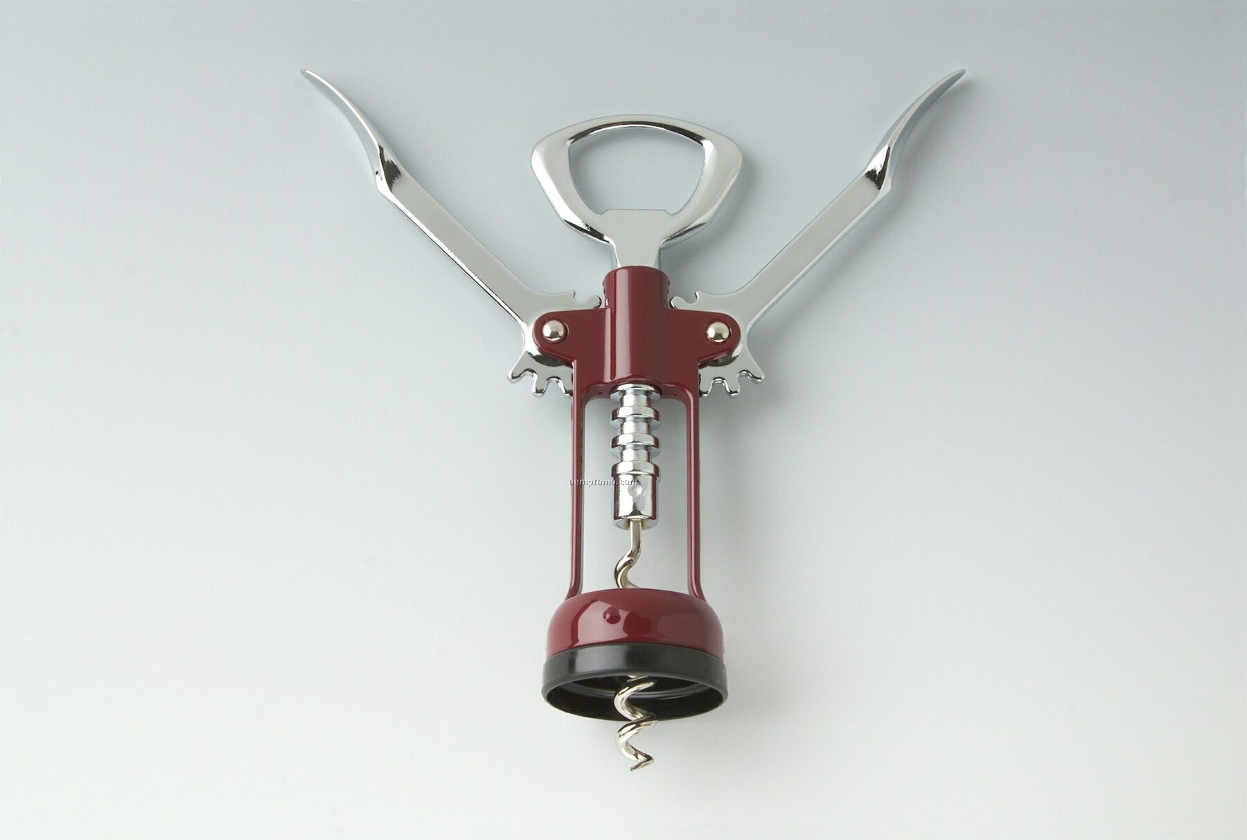 Enameled Body Boxed Wing Corkscrew With Open Spiral Worm- Bulk Laser Print