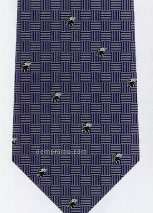 Custom Logo Printed Silk Tie - Pattern Style G