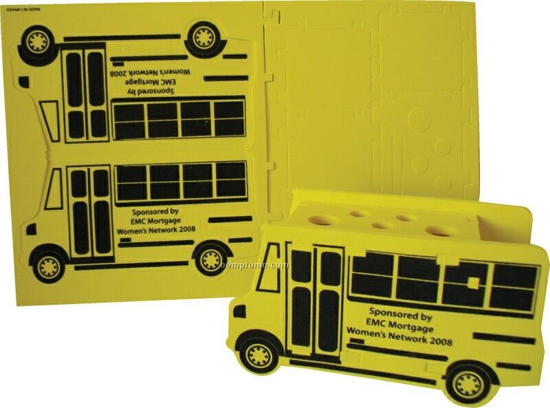 Foam School Bus Puzzle Organizer