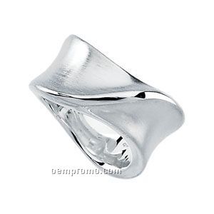 Ladies' Stainless Steel 11mm Ring (Size 7) (E)