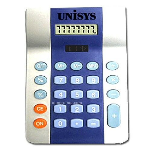 Eight Digit Two Tone Handheld & Desktop Calculator