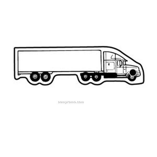 Stock Shape Collection Semi Truck 4 Key Tag