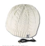 Tooks Ivy Ladies' Cable Knit Headphone Beanie
