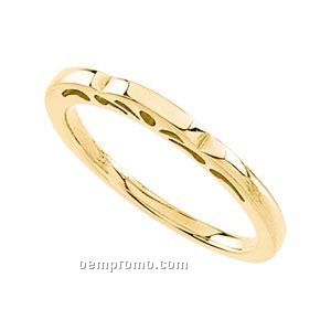 14ky 2mm Stackable Ring