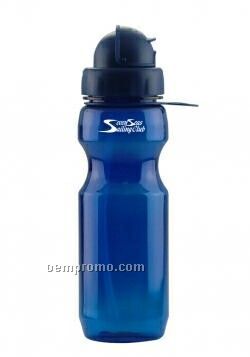 22 Oz. Straw Top Sporty Polycarbonate Sports Bottle