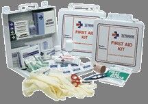 50 Person First Aid Kit With Metal Gasket Shell - Imprint