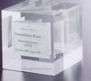 Custom Lucite Award W/ Miniature Booklet
