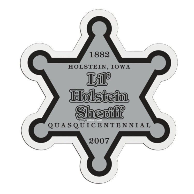 Law Star Lightweight Plastic Badge (3 1/4")