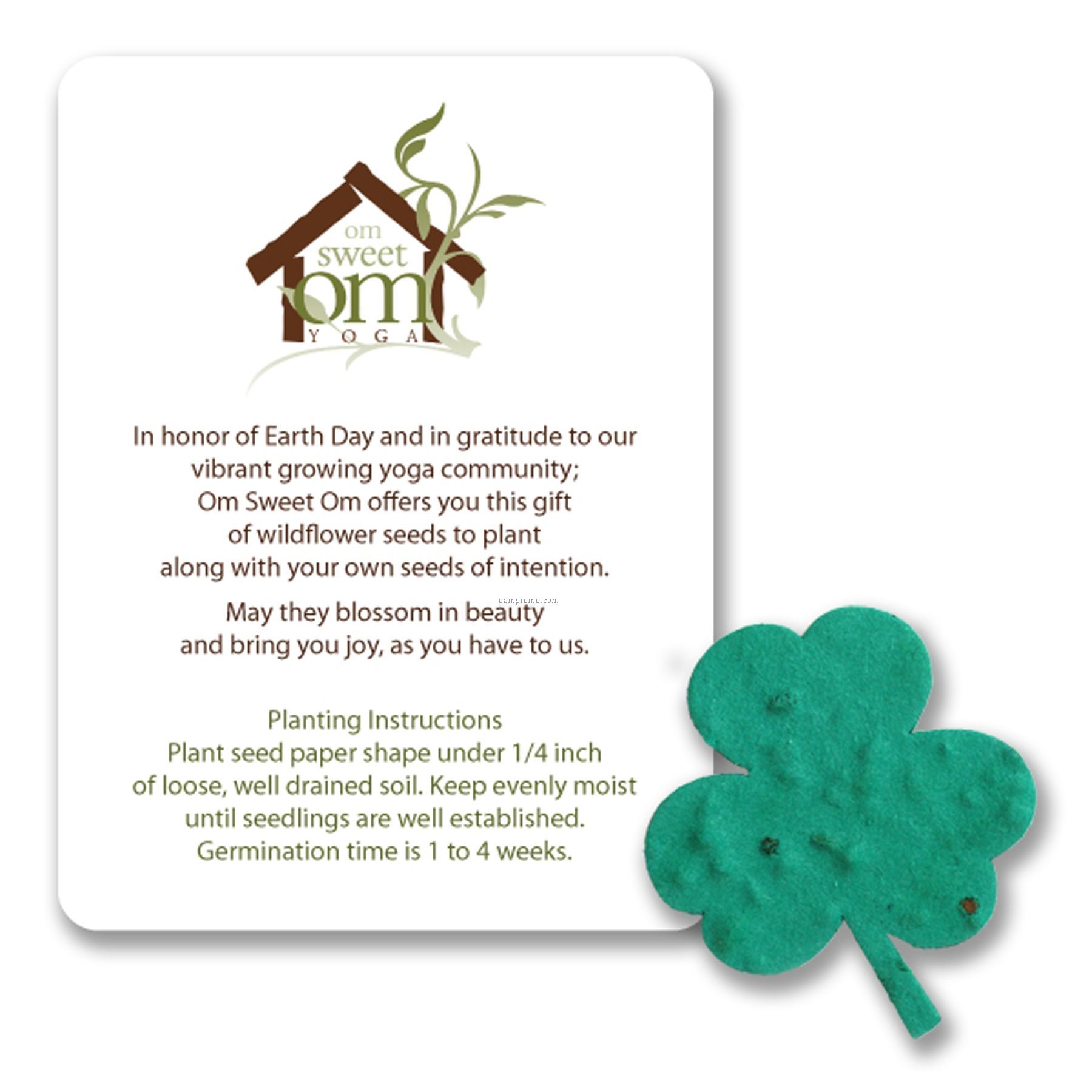 Mini Clover Shape Seed Paper Gift Pack
