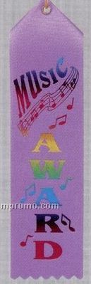 Stock Recognition Ribbon (Pinked Top) - Music Award