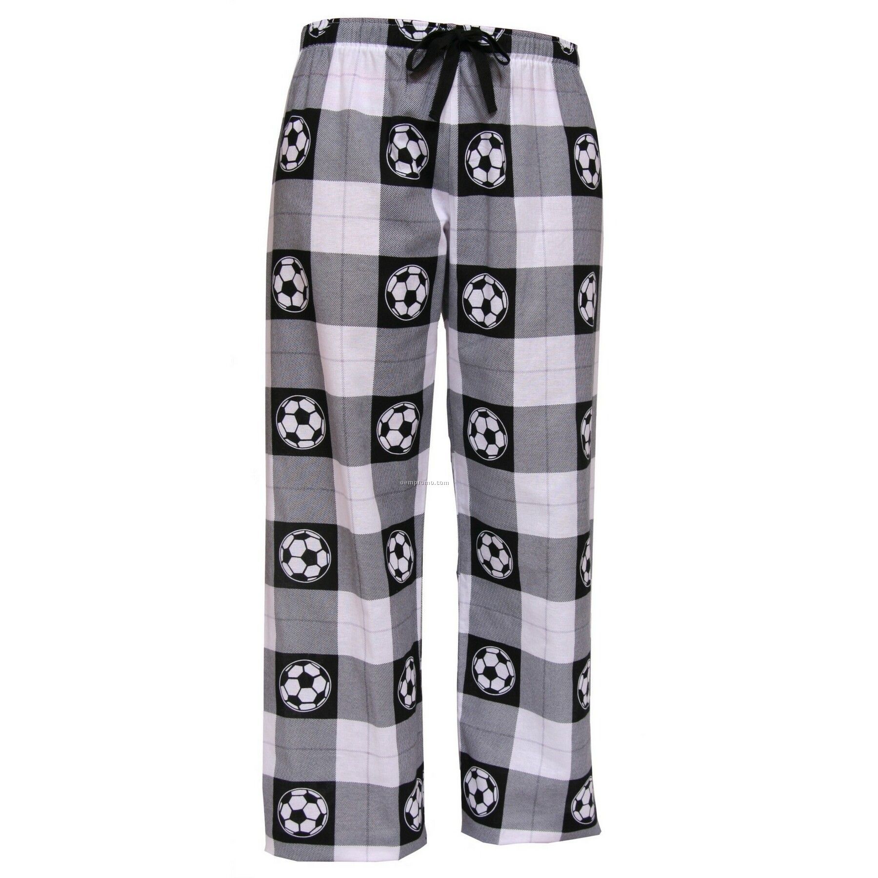Youth White/ Black Soccer Let Loose Flannel Pant