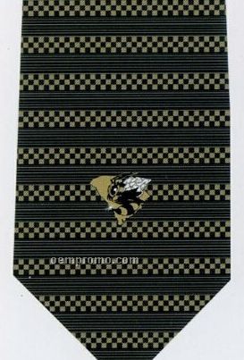 Custom Logo Printed Silk Tie - Pattern Style K
