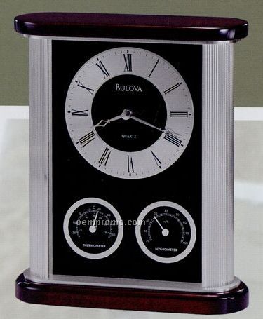 Bulova Belvedere Clock & Thermometer (8"X6.75"X2.5")