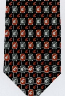 Custom Logo Printed Silk Tie - Pattern Style L