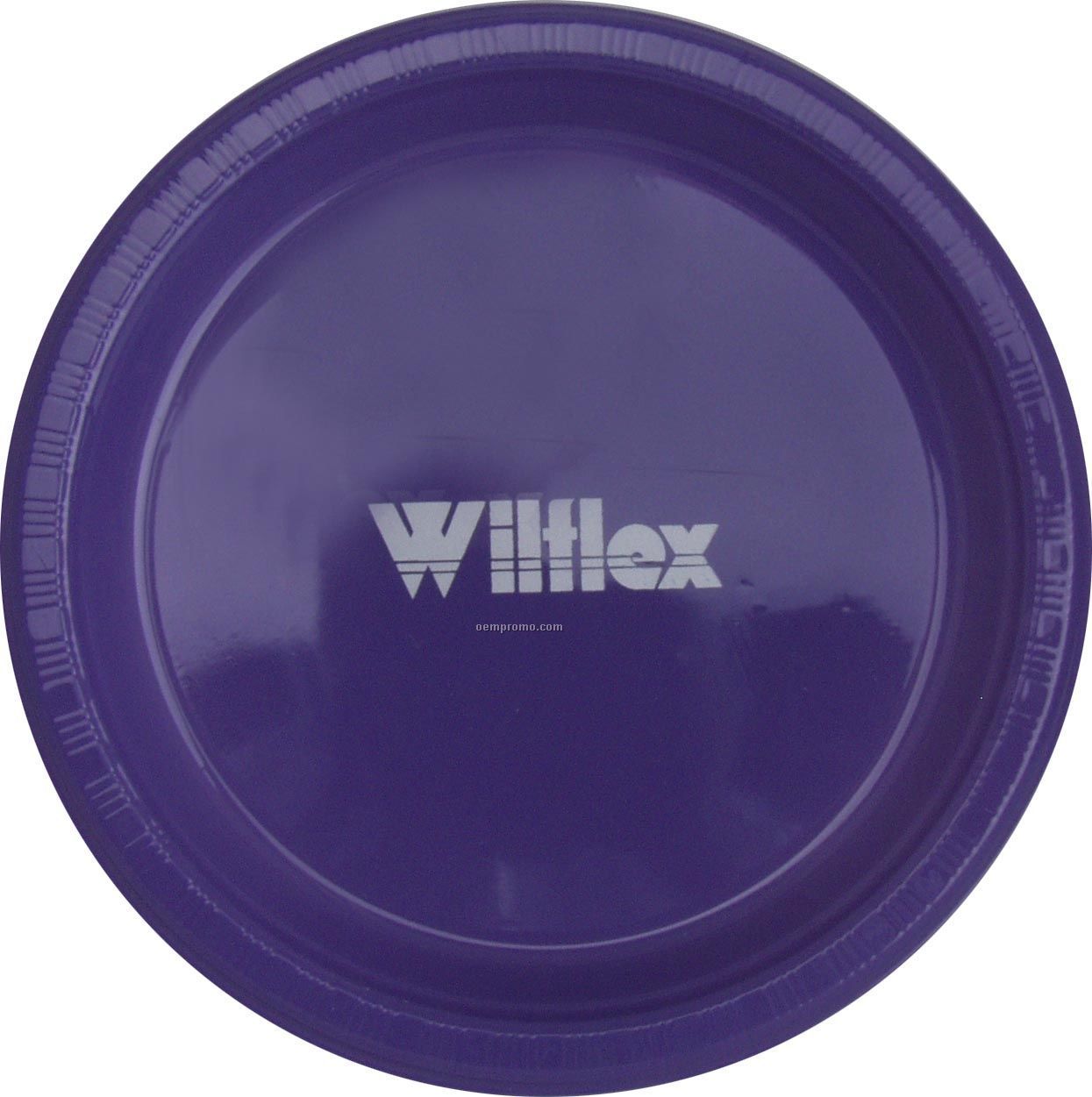 9" Round Purple Colorware Paper Plate