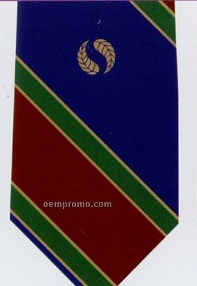 Custom Logo Printed Silk Tie - Pattern Style M