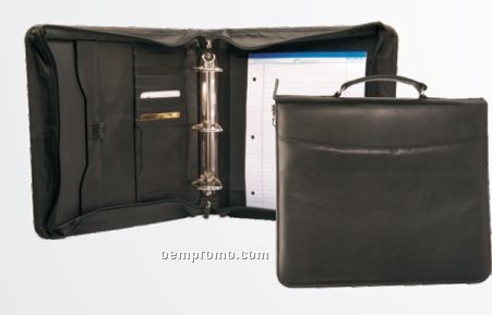 Medium Brown Zippered Case With 1.5